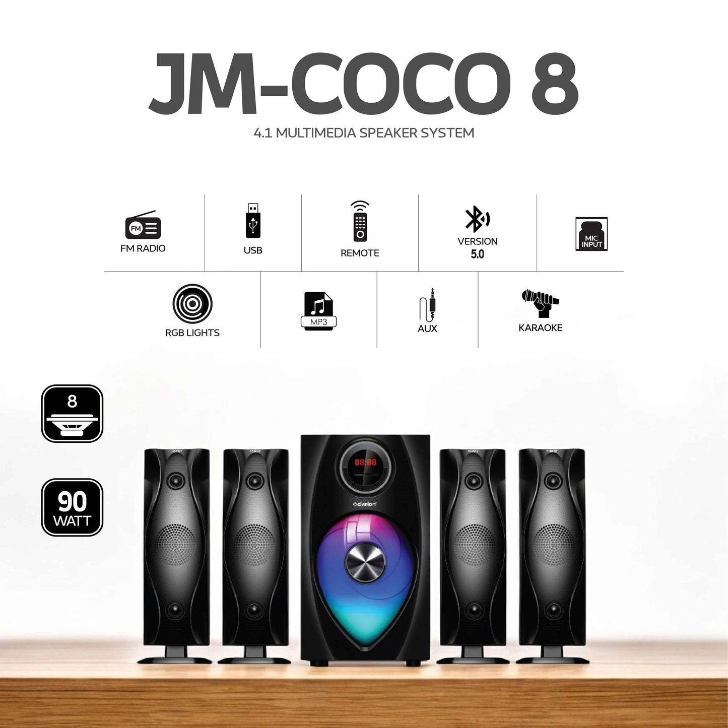 Clarion 4.1 Home Theatre JM-COCO-8