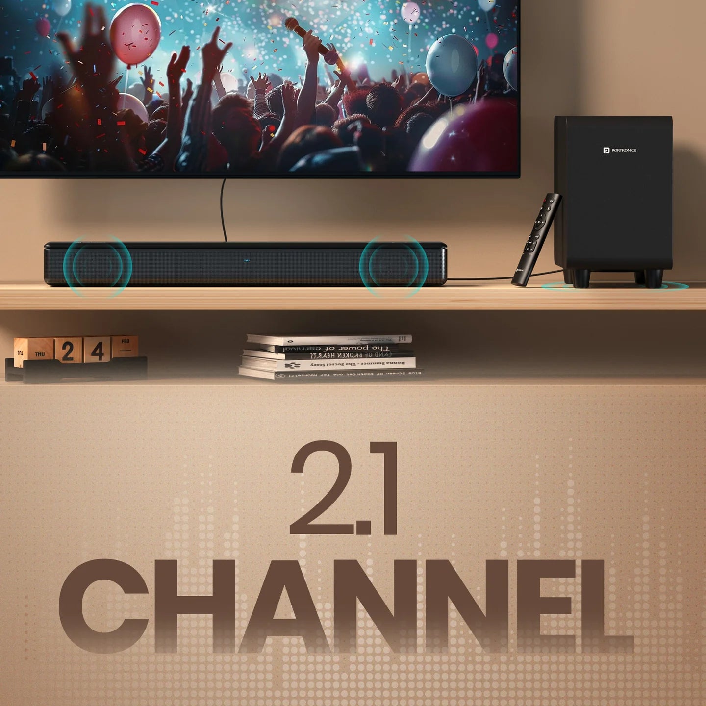 Portronics Sound Slick X - 250W Bluetooth Soundbar