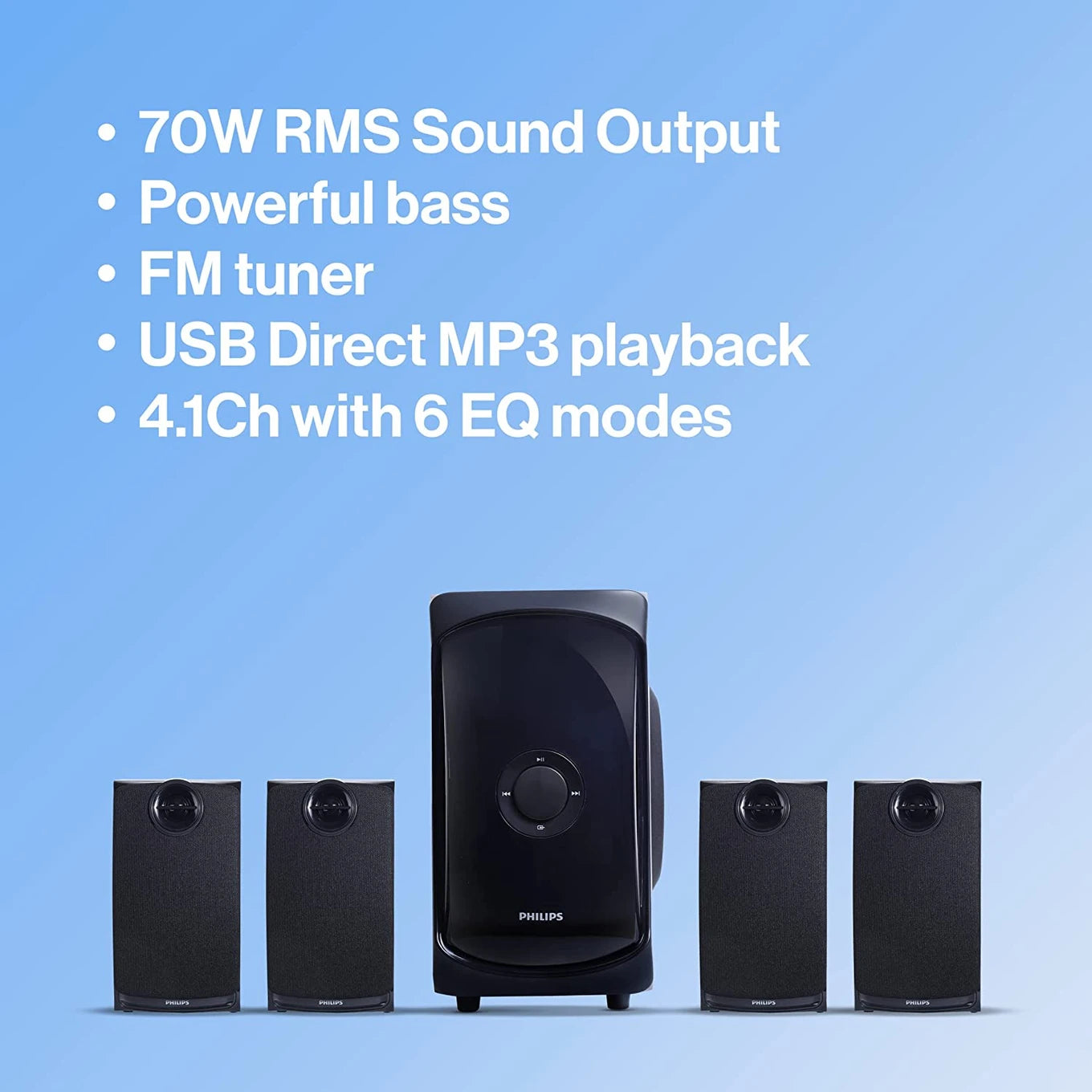 Philips TAV7477 - 4.1 Channel Multimedia Speaker System