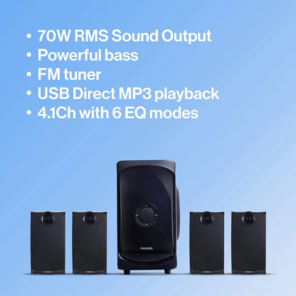 Philips TAV7477 - 4.1 Channel Multimedia Speaker System