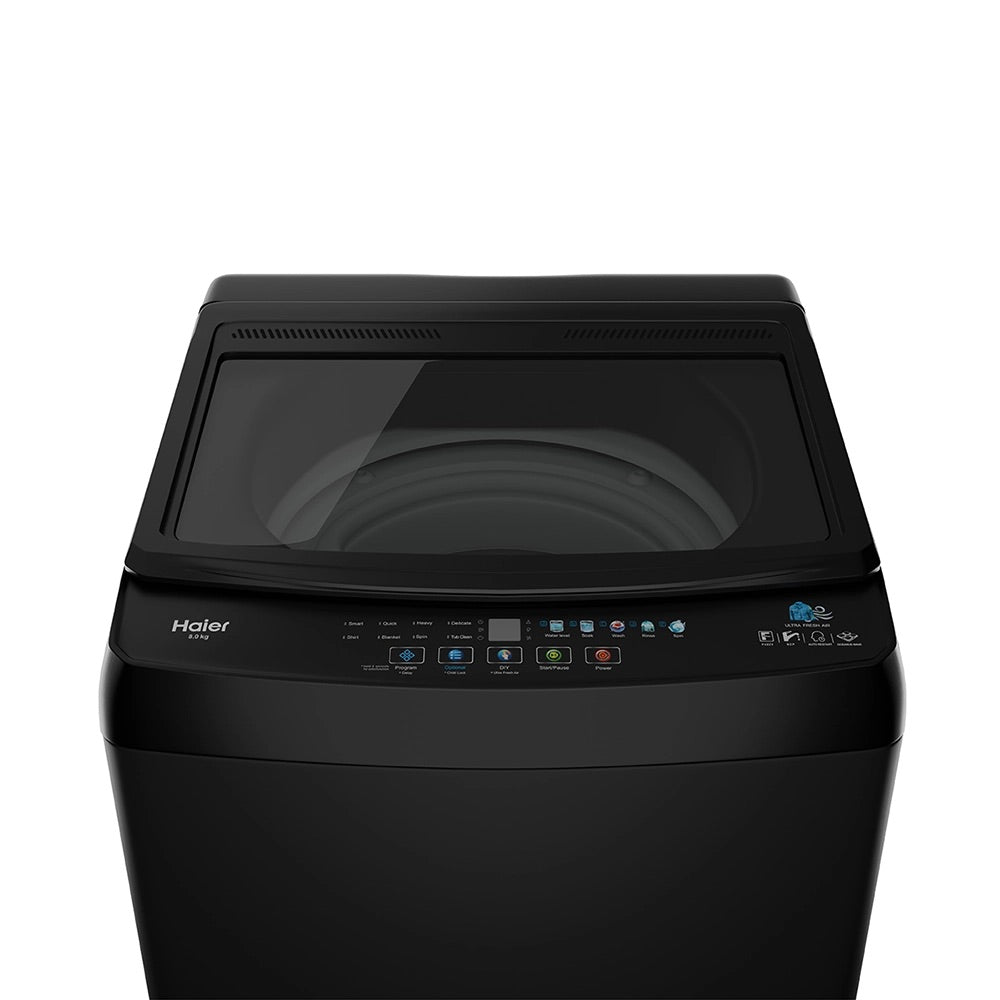 Haier HWM80-310BK - 8 Kg Fully Automatic Top Load Washing Machine