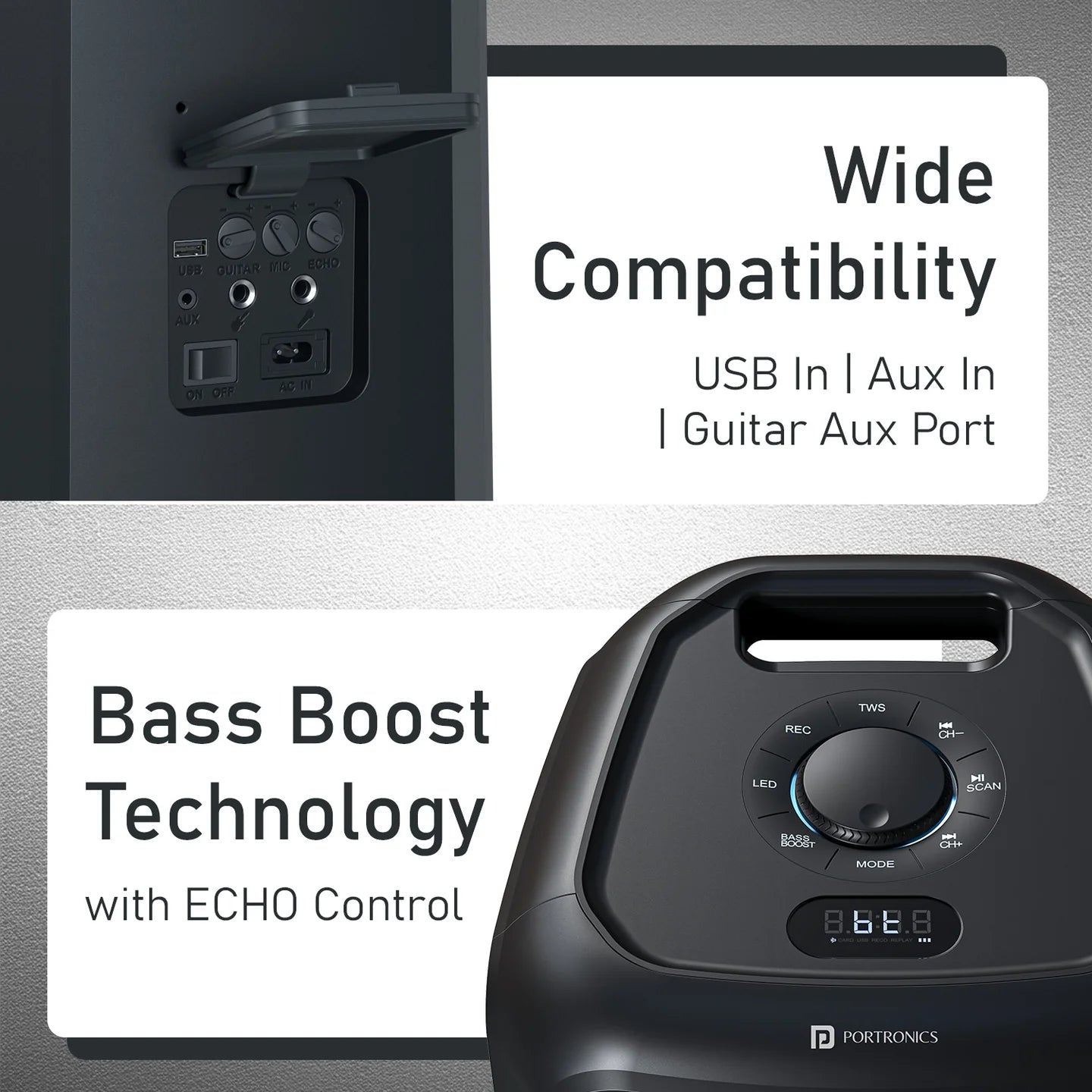 Portronics Iron Beats 5 Prime - Portable Party Speaker