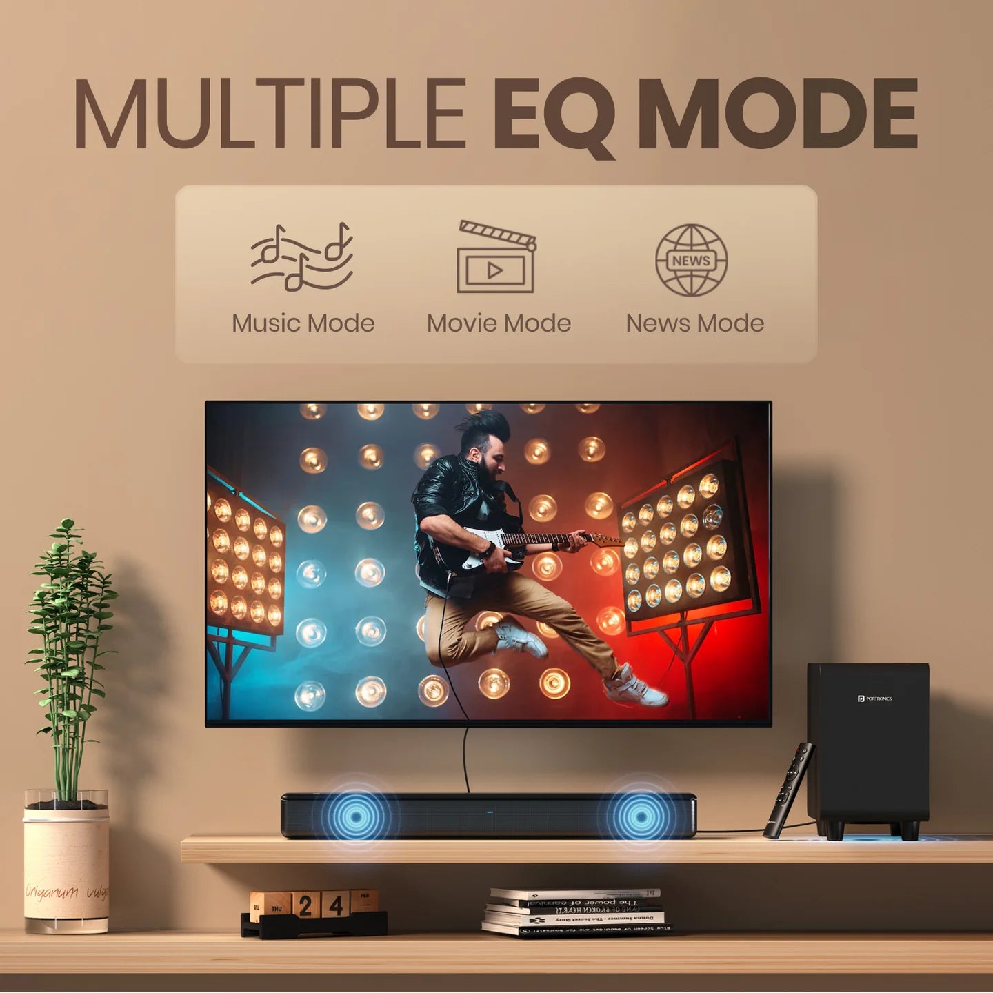 Portronics Sound Slick X - 250W Bluetooth Soundbar