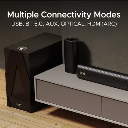 boAt Aavante Bar 3100D, 5.1CH, 260W, 6.5" Wired Subwoofer & Dual Wired Satellites
