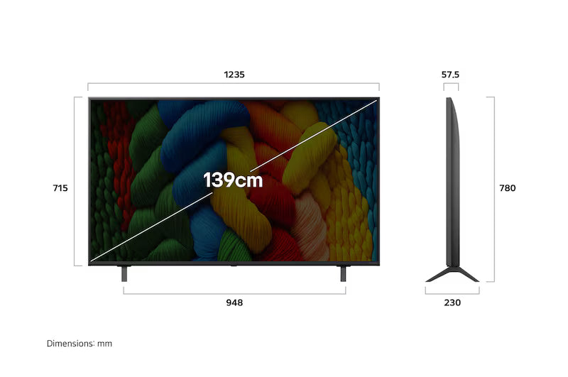 LG 55NANO83A6A - 55 Inch 4K UHD Smart NanoCell LED TV